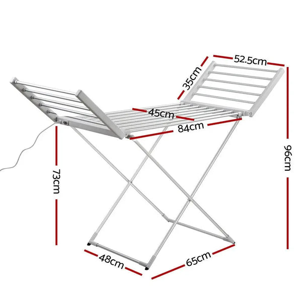 Devanti Electric Heated Towel Rail Clothes Rack Warmer Dryer Freestanding Deals499