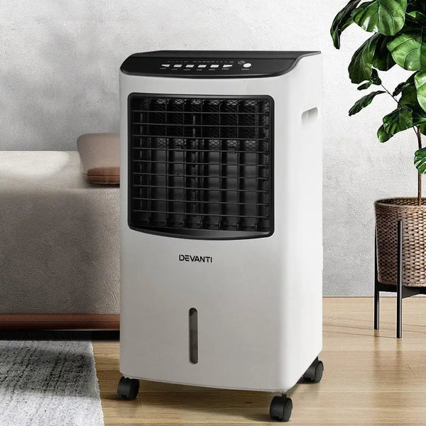 Devanti Evaporative Air Cooler Conditioner Portable 8L Cooling Fan Humidifier Deals499