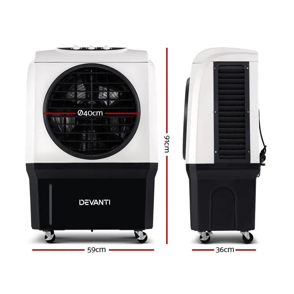 Devanti Evaporative Air Cooler Industrial Commercial Portable Water Fan Workshop Deals499