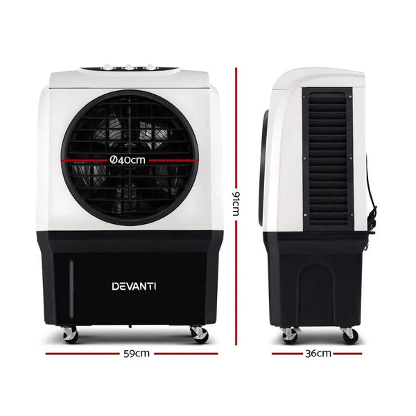 Devanti Evaporative Air Cooler Industrial Commercial Portable Water Fan Workshop Deals499