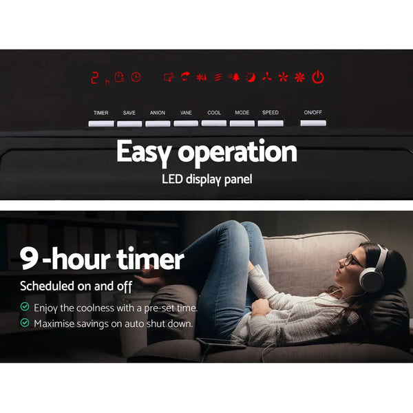 Devanti Evaporative Air Cooler Potable Fan Cooling Remote Control LED Display Deals499