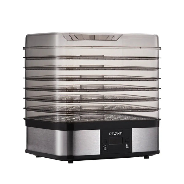 Devanti Food Dehydrator with 7 Trays - Silver Deals499