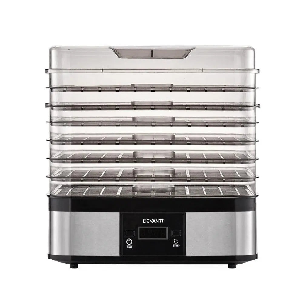Devanti Food Dehydrator with 7 Trays - Silver Deals499