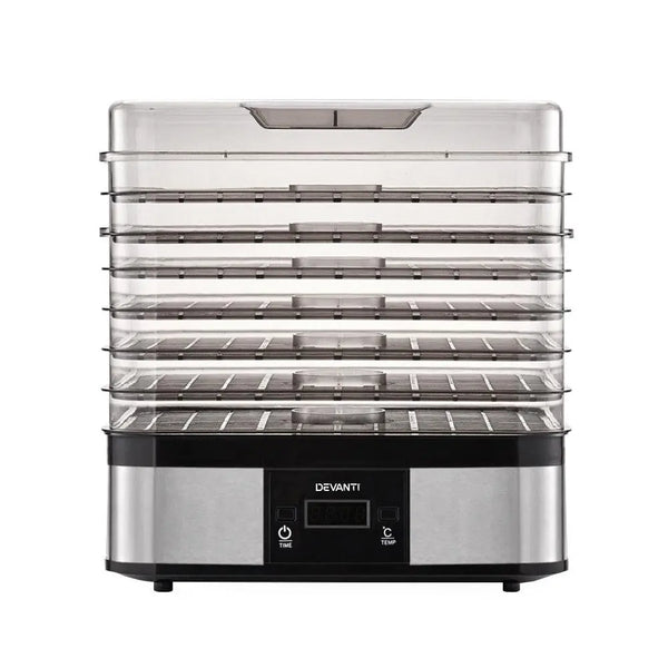 Devanti Food Dehydrator with 7 Trays - Silver Deals499