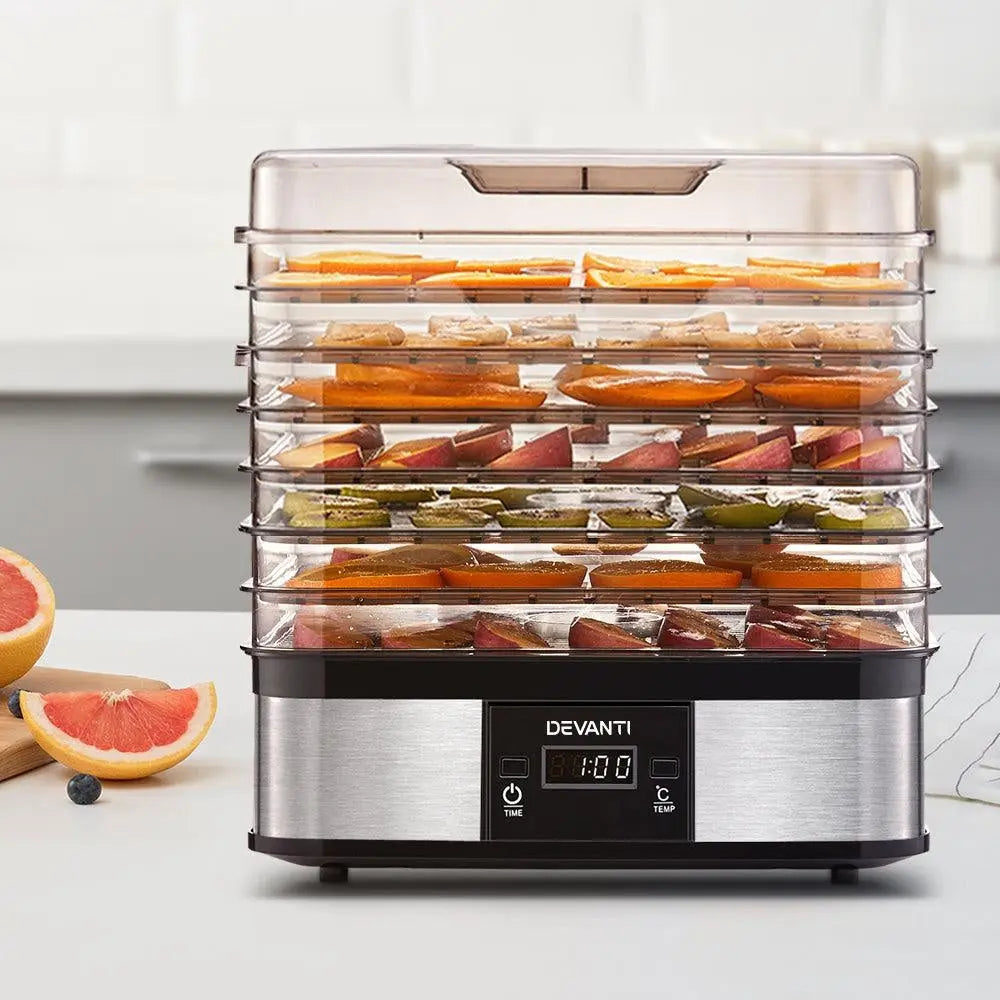 Devanti Food Dehydrator with 7 Trays - Silver Deals499