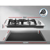 Devanti Gas Cooktop 60cm Kitchen Stove 4 Burner Cook Top NG LPG Stainless Steel Silver Deals499