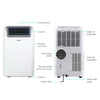 Devanti Portable Air Conditioner Cooling Mobile Fan Cooler Dehumidifier Window Kit White 3300W Deals499