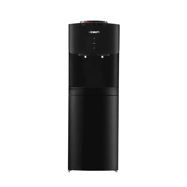 Devanti Water Cooler Dispenser Mains Bottle Stand Hot Cold Tap Office Black Deals499