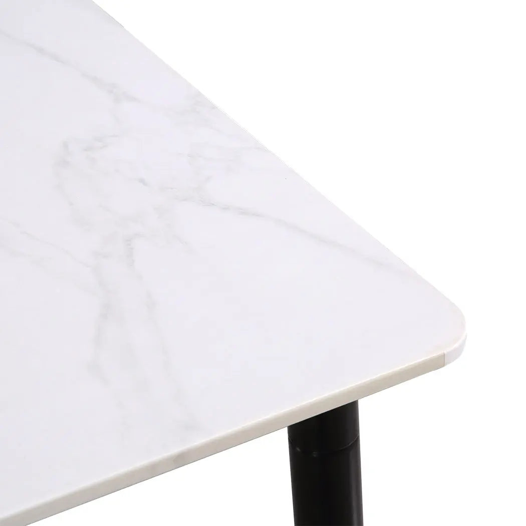 Dining Table Legs Steel Top Coffee Faux Marble Modern Industrial Metal White Deals499
