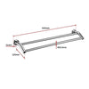 Double Classic Chrome Towel Bar Rail Bathroom Deals499