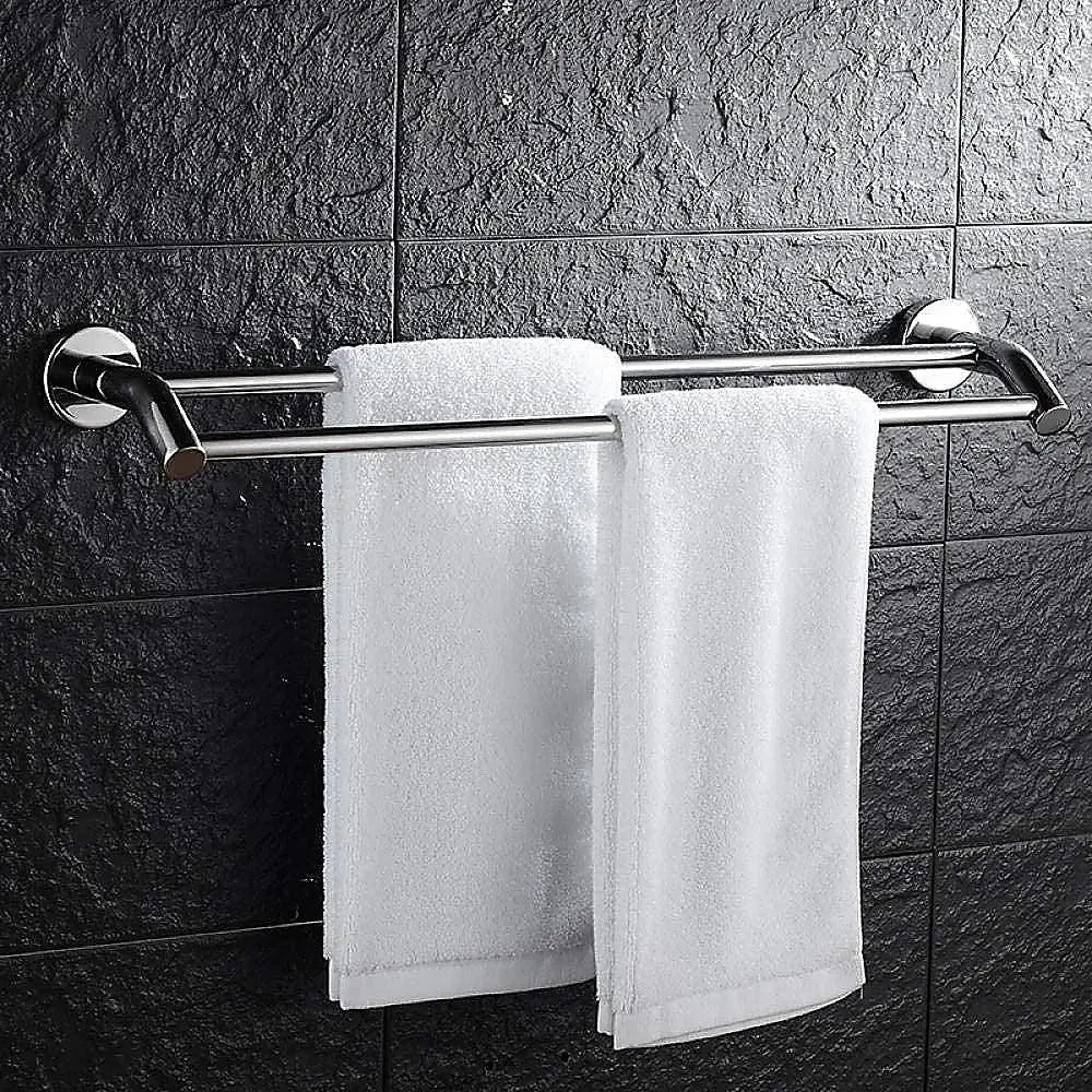 Double Classic Chrome Towel Bar Rail Bathroom Deals499
