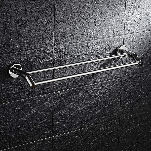 Double Classic Chrome Towel Bar Rail Bathroom Deals499