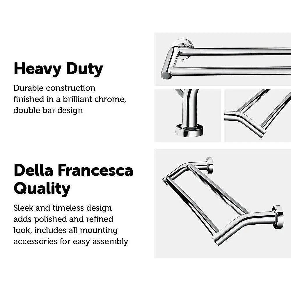 Double Classic Chrome Towel Bar Rail Bathroom Deals499