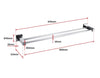 Double Classic Chrome Towel Bar Rail Bathroom Deals499