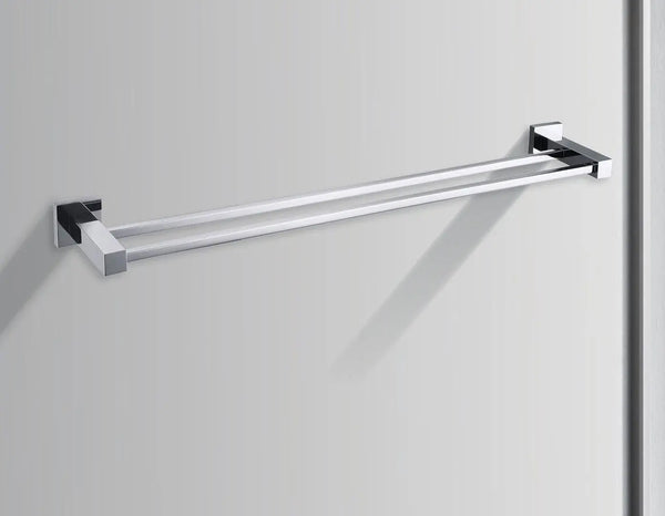 Double Classic Chrome Towel Bar Rail Bathroom Deals499