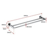 Double Classic Chrome Towel Bar Rail Bathroom Deals499