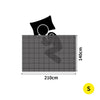 DreamZ 100% Wool Quilt 2-Piece 400/600GSM Doona Duvet Down Winter Summer Single DreamZ
