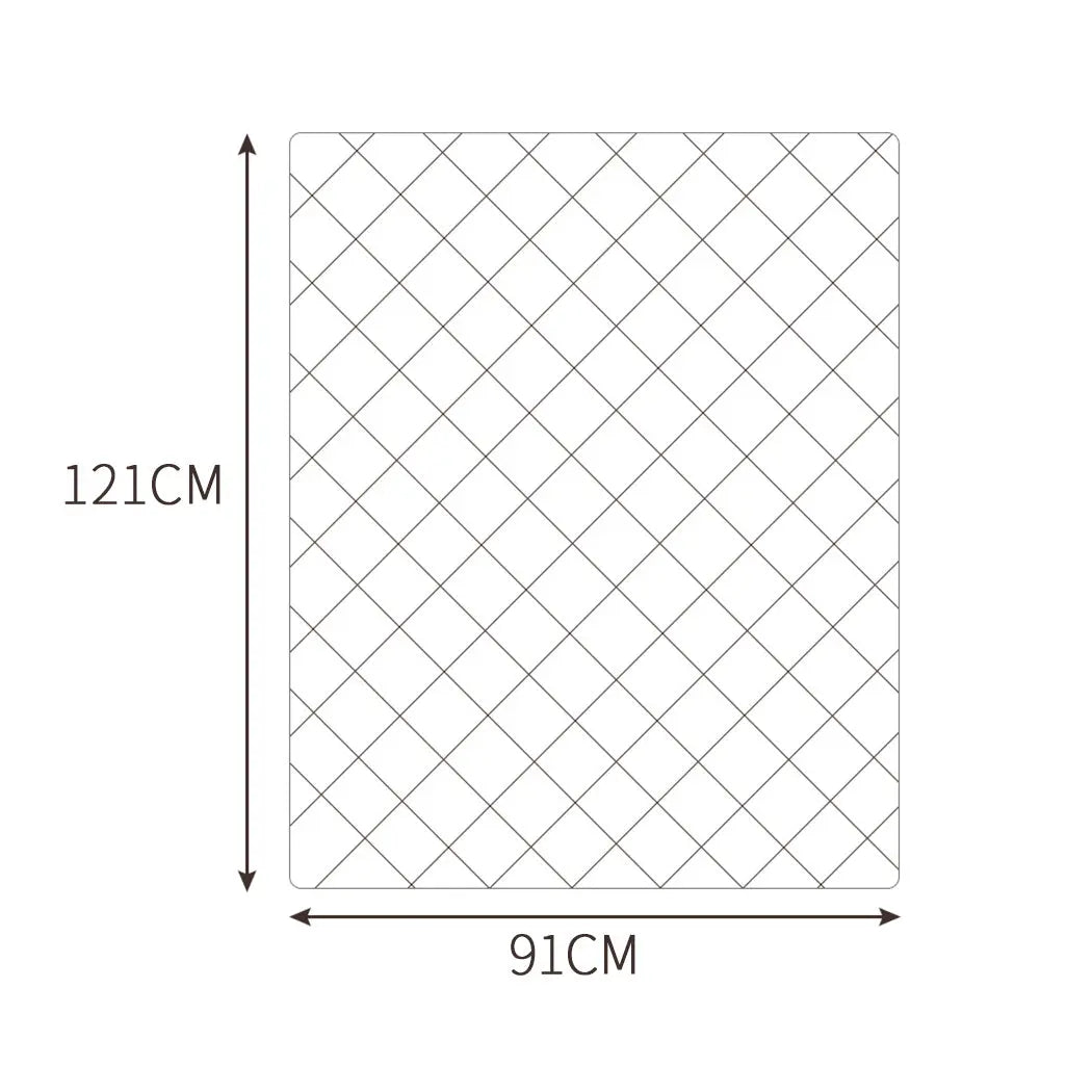 DreamZ 121x91cm Anti Anxiety Weighted Blanket Cover Polyester Cover Only Grey DreamZ