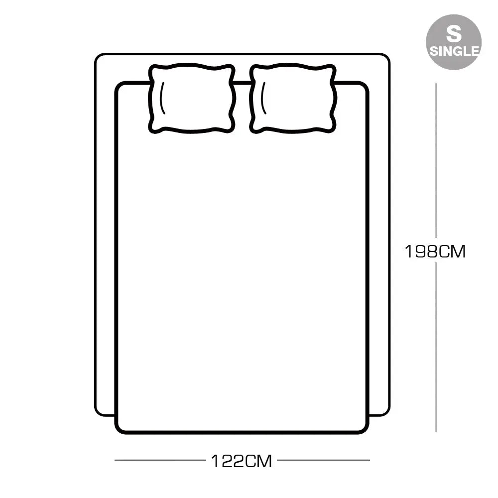 DreamZ 198x122cm Cotton Anti Anxiety Weighted Blanket Cover Protector Beige DreamZ