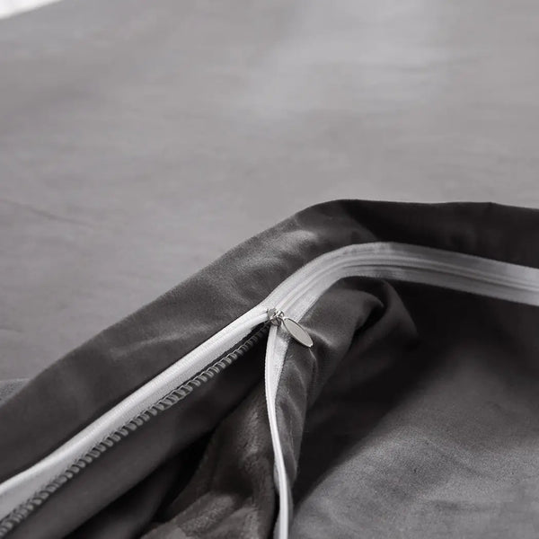 DreamZ 198x122cm Cotton Anti Anxiety Weighted Blanket Cover Protector Grey DreamZ