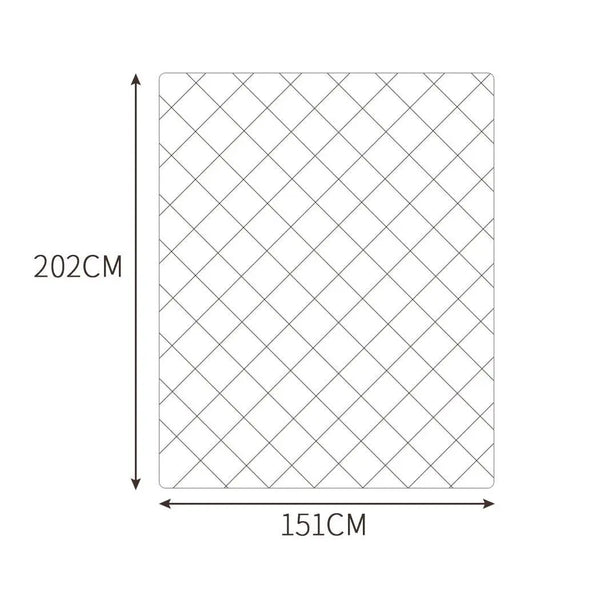 DreamZ 202x151cm Anti Anxiety Weighted Blanket Cover Polyester Cover Only Blue DreamZ