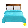 DreamZ 320GSM 220x160cm Ultra Soft Mink Blanket Warm Throw in Teal Colour Deals499