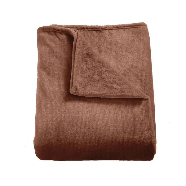 DreamZ 320GSM 220x240cm Ultra Soft Mink Blanket Warm Throw in Mink Colour DreamZ