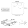 DreamZ 4 Pcs Natural Bamboo Cotton Bed Sheet Set in Size Double Grey Deals499