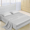 DreamZ 4 Pcs Natural Bamboo Cotton Bed Sheet Set in Size Double Grey Deals499