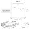 DreamZ 4 Pcs Natural Bamboo Cotton Bed Sheet Set in Size King White Deals499