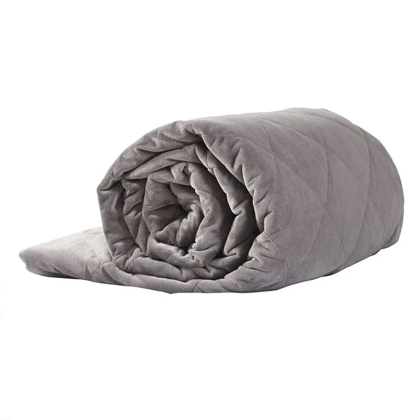 DreamZ 5KG Anti Anxiety Weighted Blanket Gravity Blankets Grey Colour Deals499
