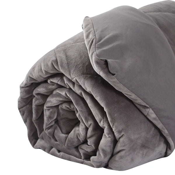 DreamZ 5KG Anti Anxiety Weighted Blanket Gravity Blankets Grey Colour Deals499