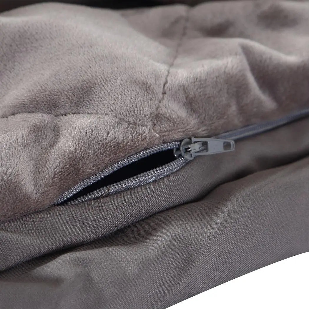 DreamZ 5KG Anti Anxiety Weighted Blanket Gravity Blankets Grey Colour Deals499
