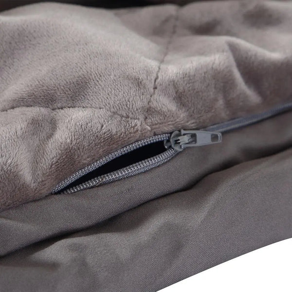 DreamZ 5KG Anti Anxiety Weighted Blanket Gravity Blankets Grey Colour Deals499