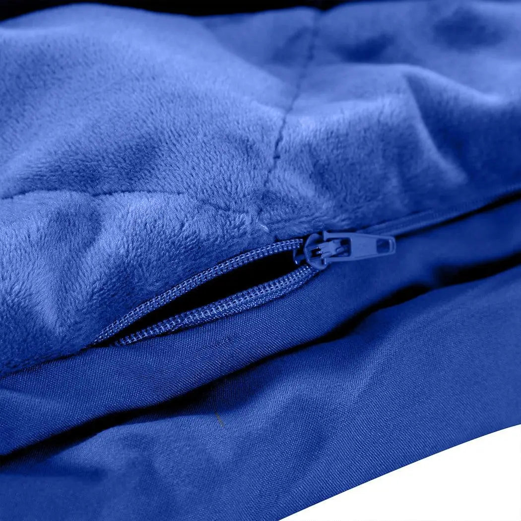DreamZ 7KG Anti Anxiety Weighted Blanket Gravity Blankets Royal Blue Colour Deals499