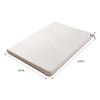 DreamZ 7cm Memory Foam Bed Mattress Topper Polyester Underlay Cover King Single Deals499