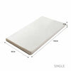 DreamZ 7cm Memory Foam Bed Mattress Topper Polyester Underlay Cover Single Deals499