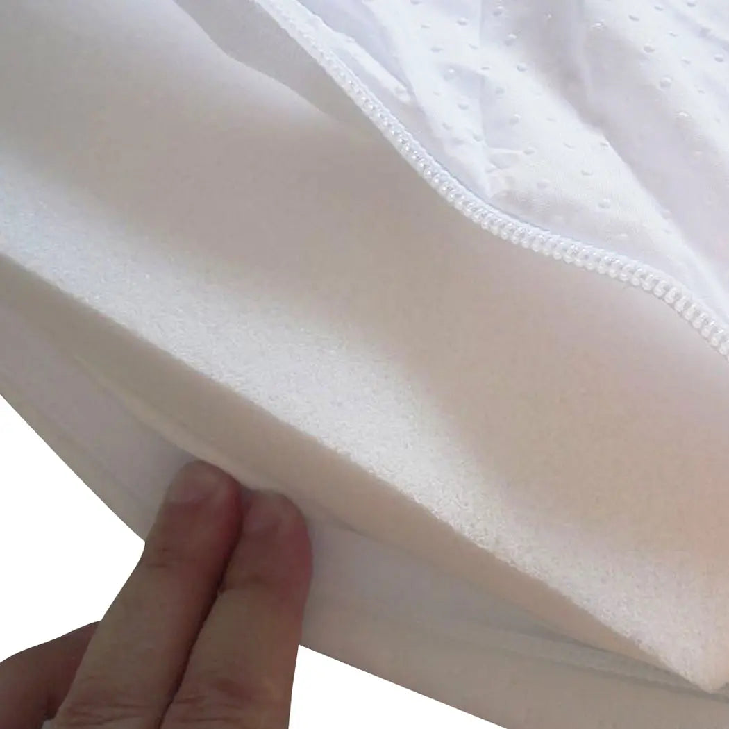 DreamZ 7cm Memory Foam Bed Mattress Topper Polyester Underlay Cover Single Deals499
