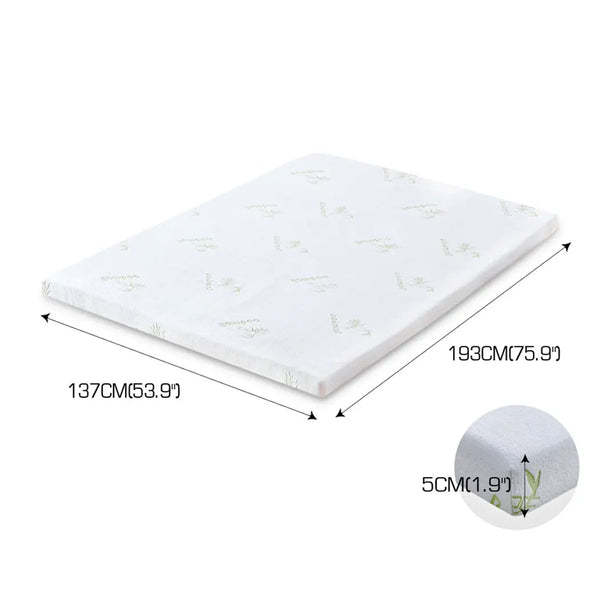DreamZ 8cm Thickness Cool Gel Memory Foam Mattress Topper Bamboo Fabric Double Deals499