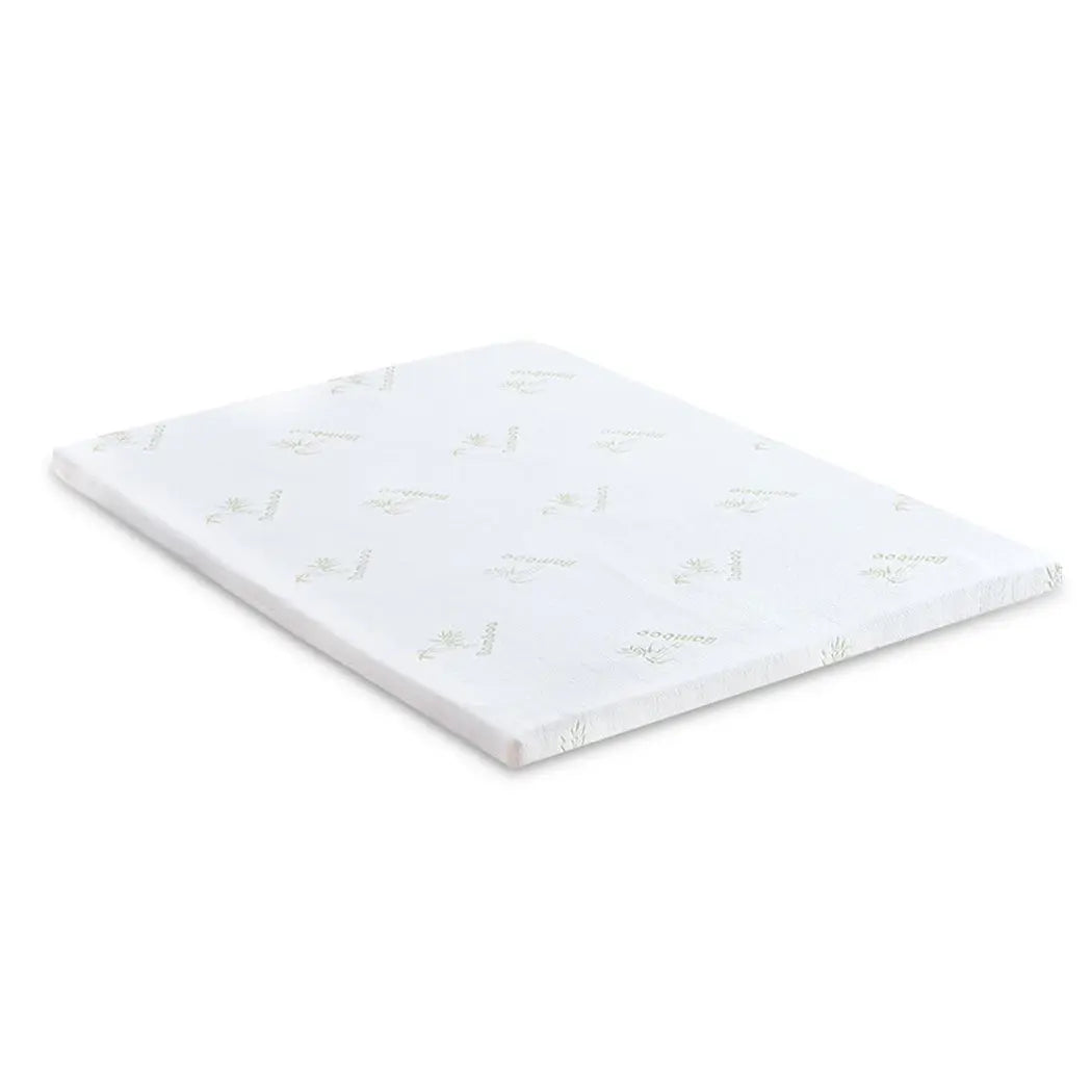 DreamZ 8cm Thickness Cool Gel Memory Foam Mattress Topper Bamboo Fabric King Deals499
