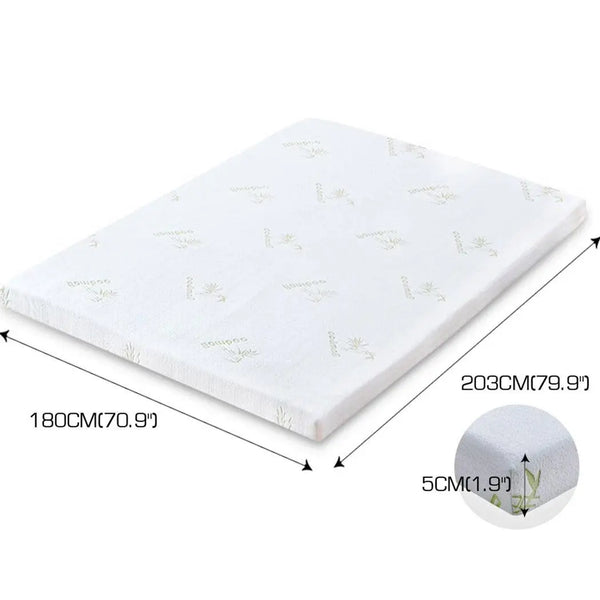 DreamZ 8cm Thickness Cool Gel Memory Foam Mattress Topper Bamboo Fabric King Deals499