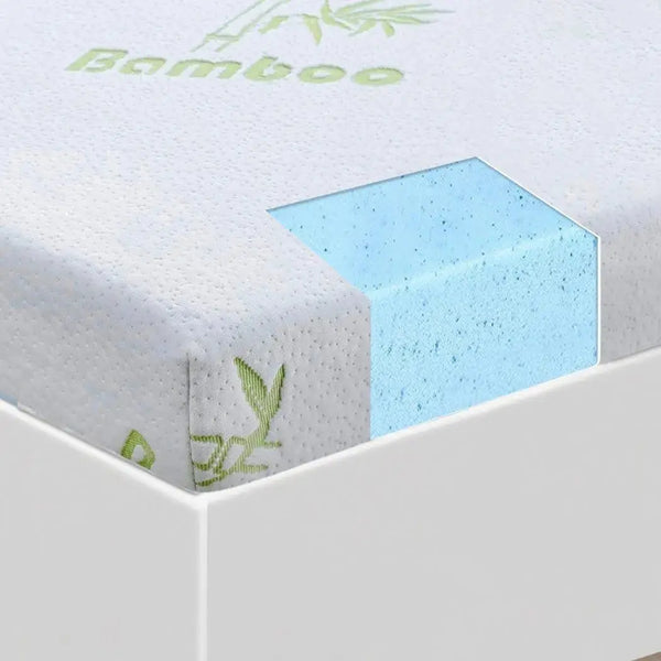 DreamZ 8cm Thickness Cool Gel Memory Foam Mattress Topper Bamboo Fabric King Deals499