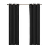 DreamZ Blockout Curtain Blackout Curtains Eyelet Room 102x160cm Black Deals499