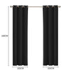 DreamZ Blockout Curtain Blackout Curtains Eyelet Room 102x160cm Black Deals499