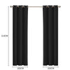 DreamZ Blockout Curtain Blackout Curtains Eyelet Room 102x213cm Black Deals499