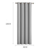 DreamZ Blockout Curtain Blackout Curtains Eyelet Room 102x275cm Grey Deals499