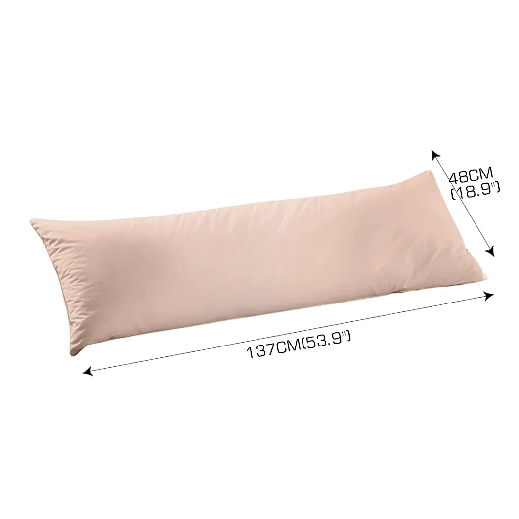 DreamZ Body Full Long Pillow Luxury Slip Cotton Maternity Pregnancy 137cm Lattle Deals499