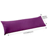 DreamZ Body Full Long Pillow Luxury Slip Cotton Maternity Pregnancy 137cm Plum Deals499