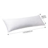 DreamZ Body Full Long Pillow Luxury Slip Cotton Maternity Pregnancy 137cm White Deals499