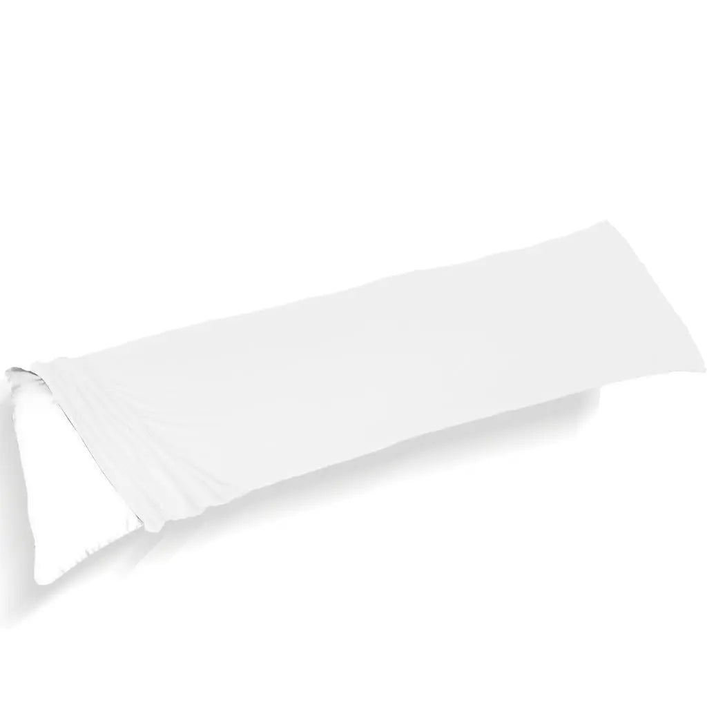 DreamZ Body Full Long Pillow Luxury Slip Cotton Maternity Pregnancy 137cm White Deals499
